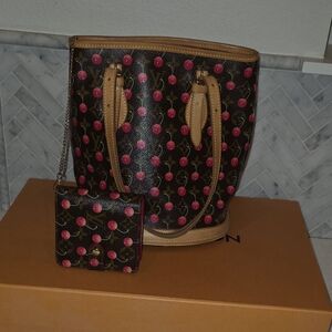 Louis Vuitton Takashi Murakami Cherry Tote Bag Very RARE!